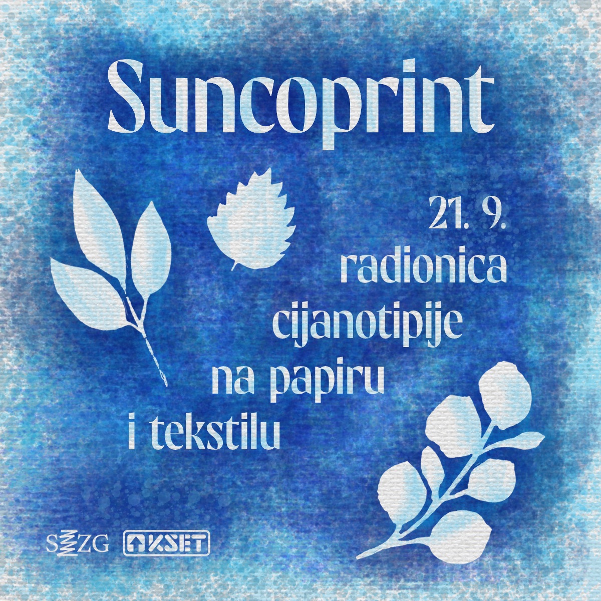  Suncoprint - radionica cijanotipije na papiru i tekstilu